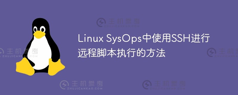 linux sysops中使用ssh进行远程脚本执行的方法