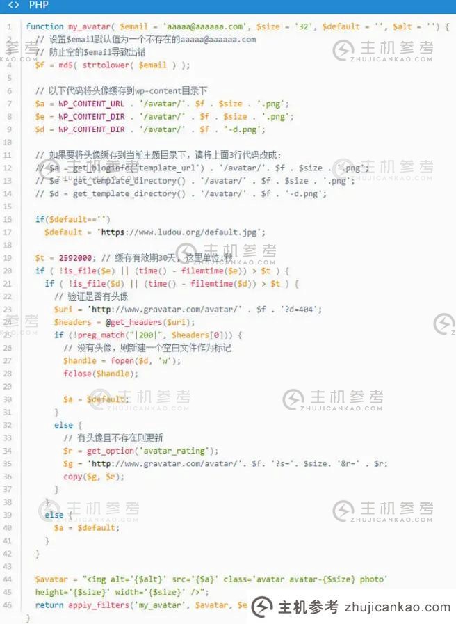 WordPress实现用户头像缓存到本地并将无头像用户按字母头像分配给