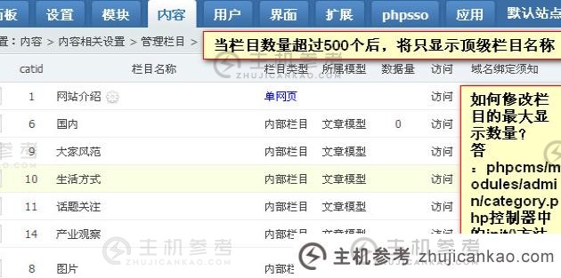 Phpcms不显示子列（php网页无法显示）