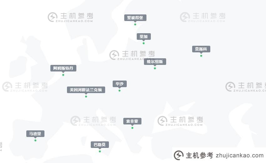 Melbicom欧洲数据中心分布图