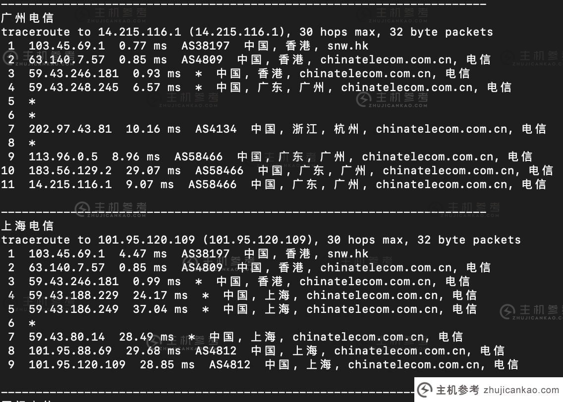 触云香港VPS路由线路回程渲染1