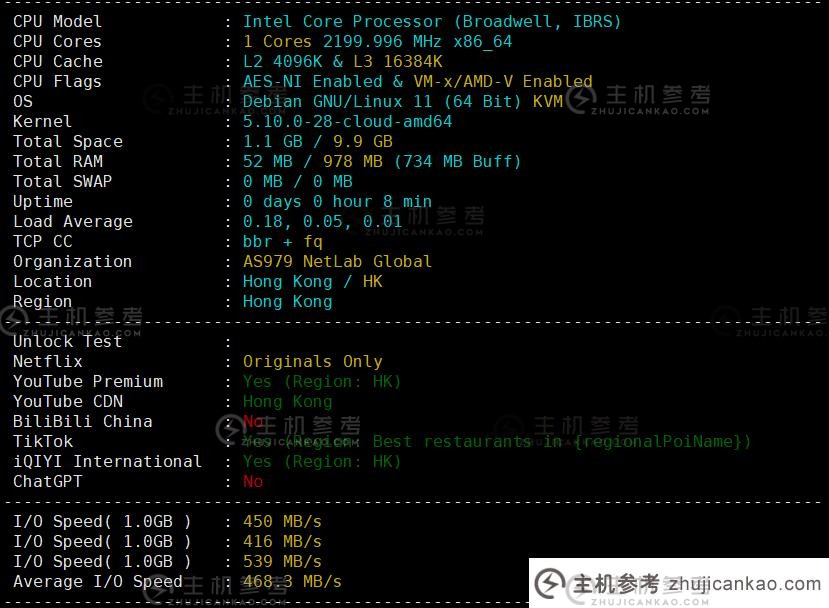 VMISS 怎么样？  香港Netlab机房VMISS香港BGP V3新套餐第二次评测