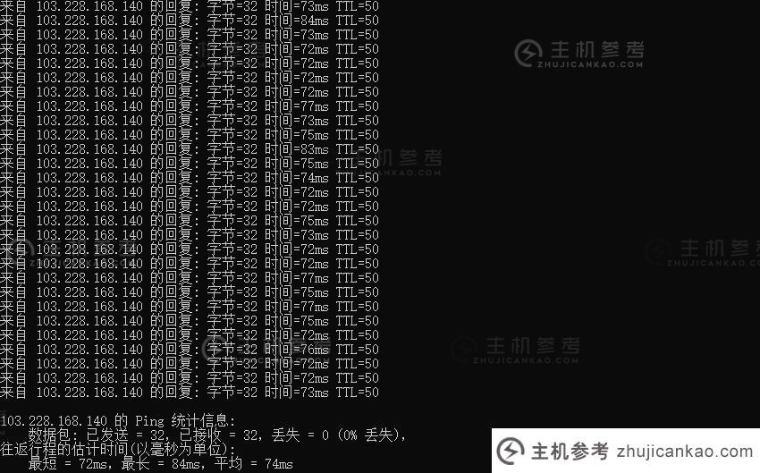 六流云日本 CN2 VPS Ping 效果