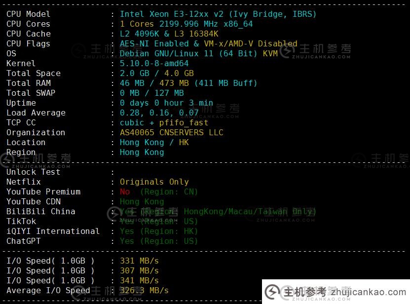 VmShell 怎么样？每年 如何关于支持美国 ChatGPT 并支付 60 美元的香港 CMI VPS [CMI-US-ChatGPT] 的快速回顾？ 