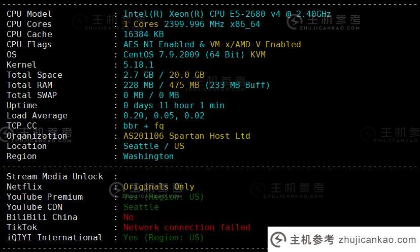 爱云VPS怎么样？爱云年付200元新年套餐西雅图4837快速评测：三网联通4837，美国原生IP，解锁Naifei/TikTok，YouTube实测55000Kbps，磁盘I/O达到1.2GB/s