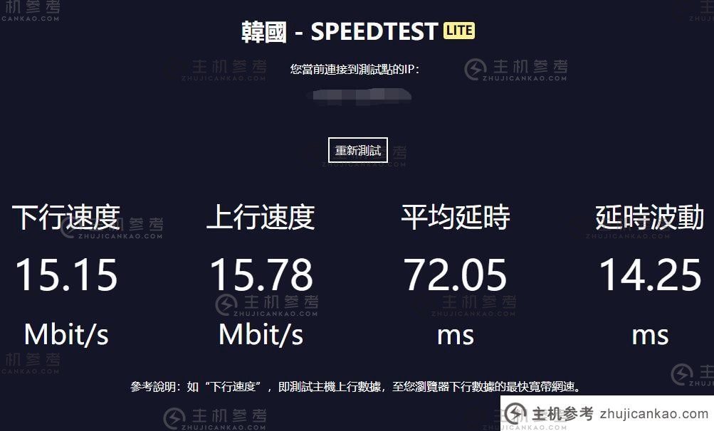 HostKVM韩国VPS下载速度测试