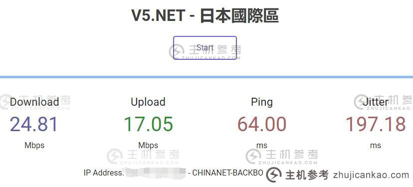 V5.NET日本服务器-软银线站组IP