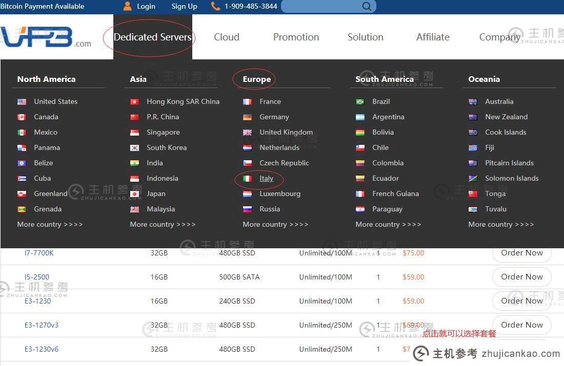 海外托管商VPB意大利独立服务器购买教程