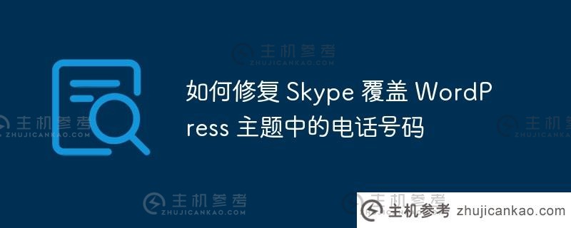 如何修复 skype 覆盖 wordpress 主题中的电话号码