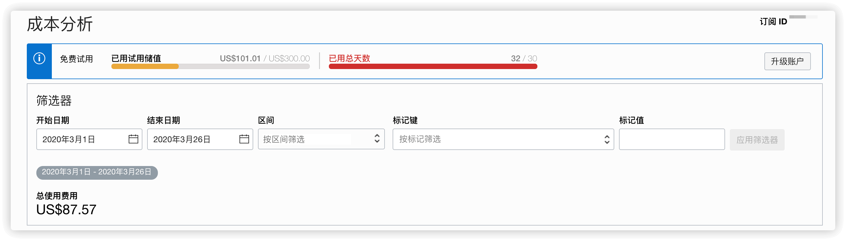 甲骨文超过30天没用完的钱好像可继续