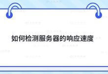 如何检查服务器的响应速度_主机参考