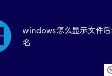 windows如何显示文件扩展名(windows如何显示文件扩展名)_主机参考