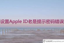 为什么设置Apple ID时总是提示密码错误?Apple ID密码错误的解决方案_主机参考