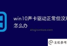 win10声卡驱动正常但没有声音(Windows 10更新声卡驱动后没有声音)怎么办_主机参考