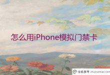如何用iPhone模拟门禁卡?苹果设置模拟门禁卡(苹果手机可以模拟门禁卡吗)_主机参考