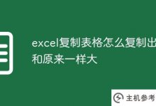 Excel表格被复制得和原始表格一样大(如果excel表格被复制得和原始表格一样大怎么办)_主机参考